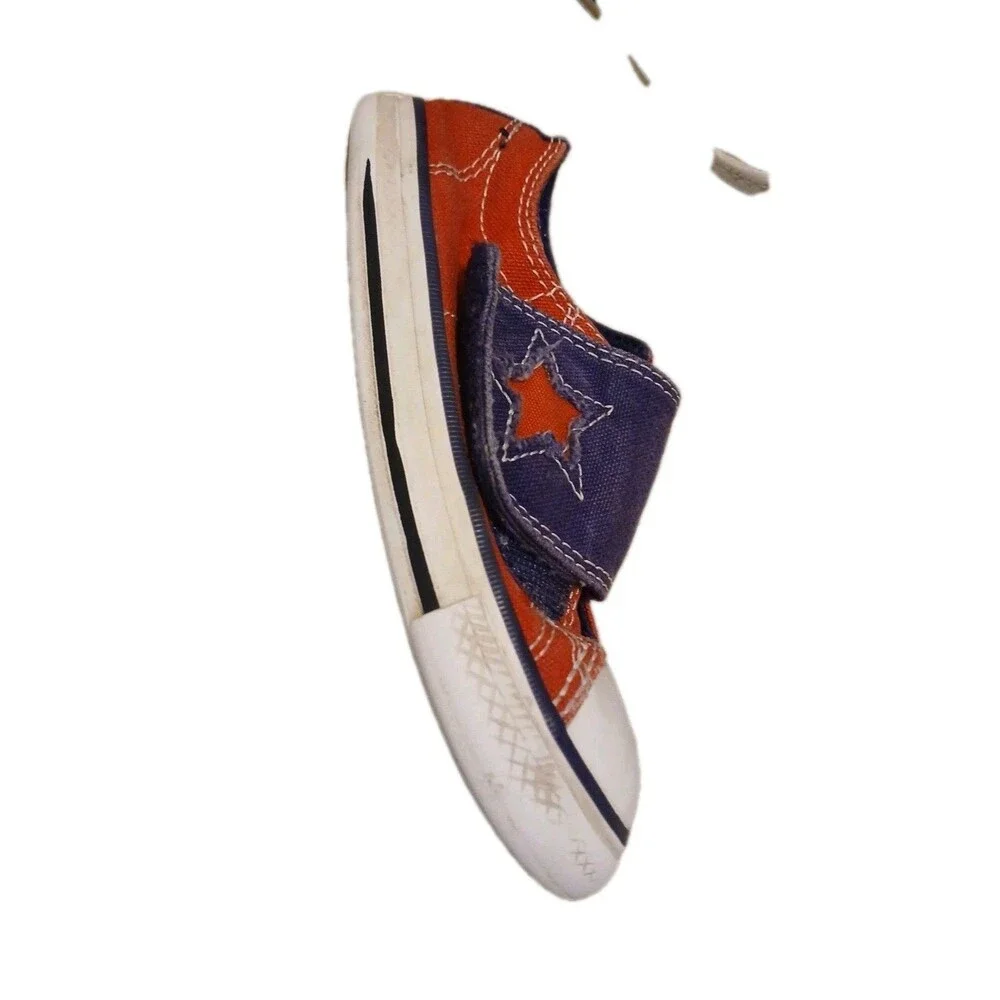 Converse All Star Toddler Shoes Size 9 Red & White & Blue Low Tops Patriotic